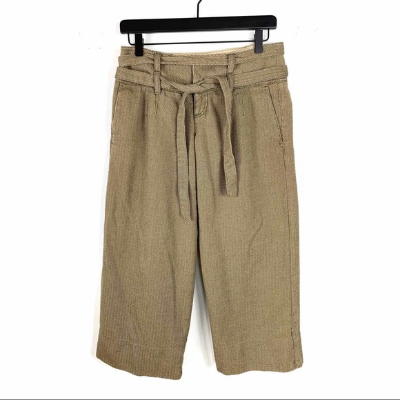 Urban Outfitters Pants Tan Wide Leg Herringbone - Picture 1 of 5